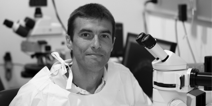 Associate Professor Massimo Hillard in his laboratory