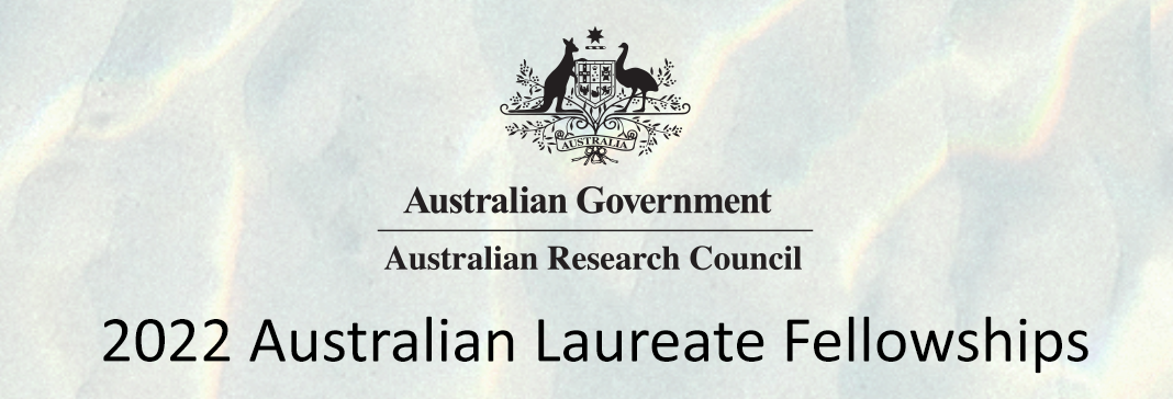 Australian Government - Australian Research Council logo - Australian Laureate Fellowships banner