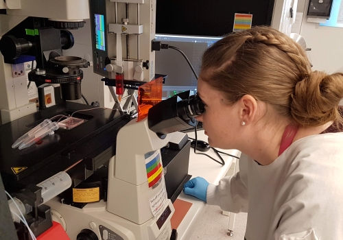 Future Industries Institute researcher Dr Marnie Winter at work in the lab